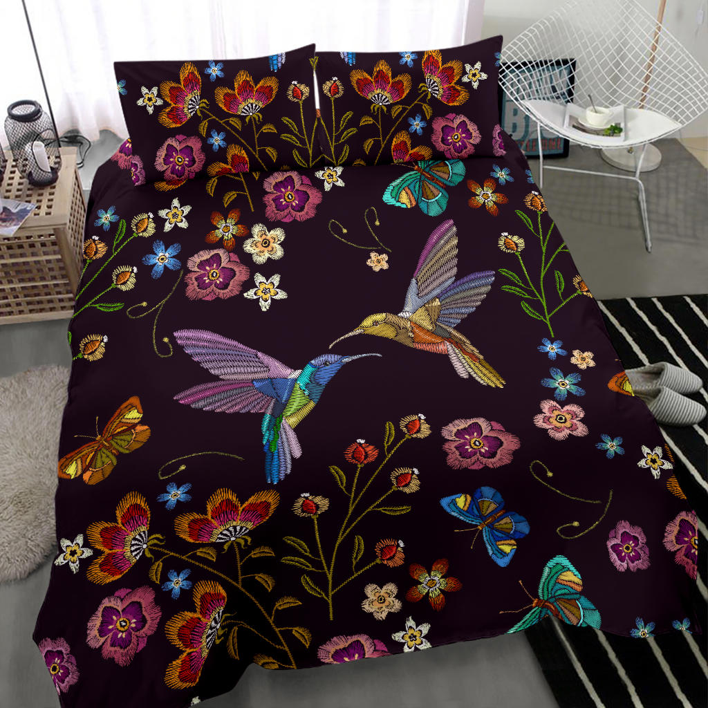 Bohemian Hummingbird Bedding Set