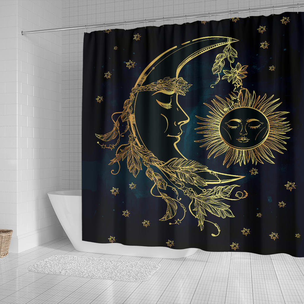 Sun & Moon Luxury Shower Curtain