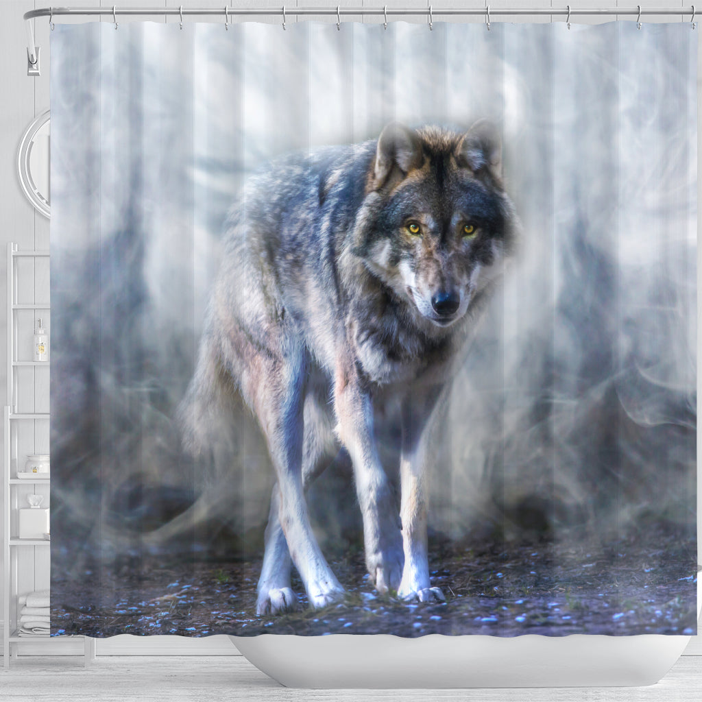 Mystical Wolf Shower Curtain