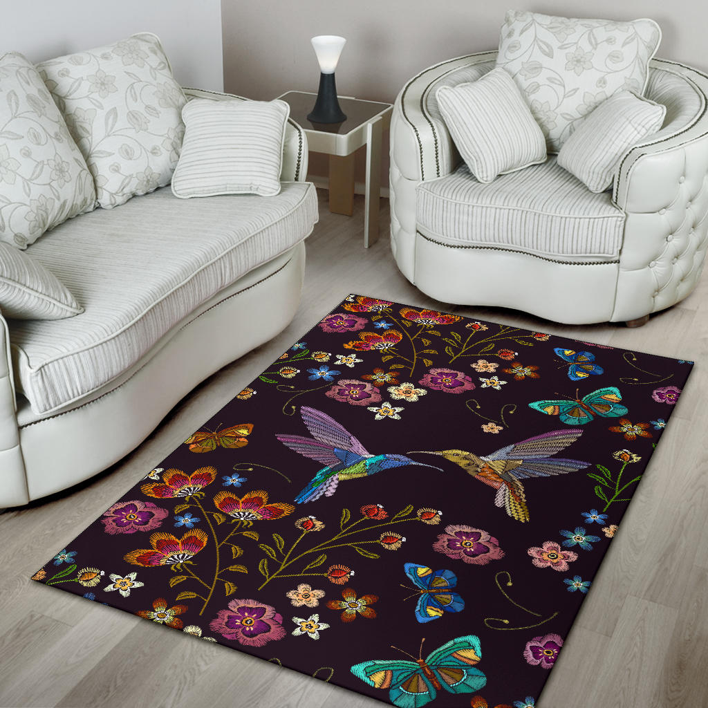 Bohemian Hummingbird Rug